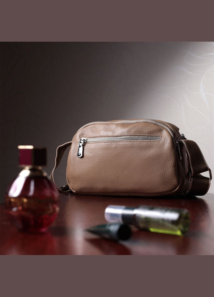 Сумка на щодень із двома відділеннями з натуральної шкіри 22594 Vintage (329196885)