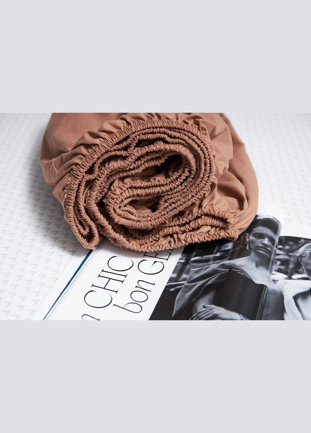 Простынь на резинке Бязь Gold Люкс 190х200х25 см (MS-850000357) Moon&Star Light Brown (295438818)