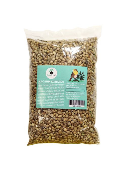 Лакомство для птиц семена конопли 150 г 054812 EcoFood (323224624)