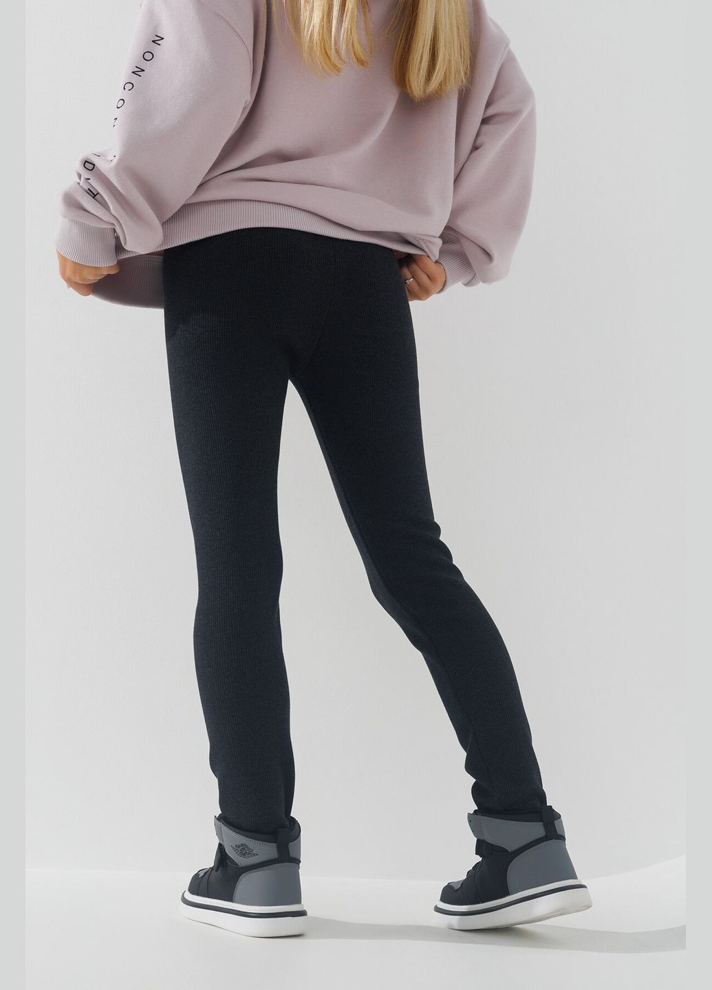 Темно-серые повседневный зимние брюки Lizi Kids