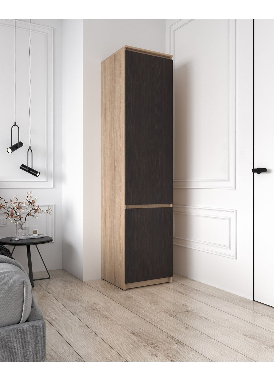 Закритий пенал із полицями MT-217 500*2117*498 дуб сонома/венге темний No Brand (358928766)