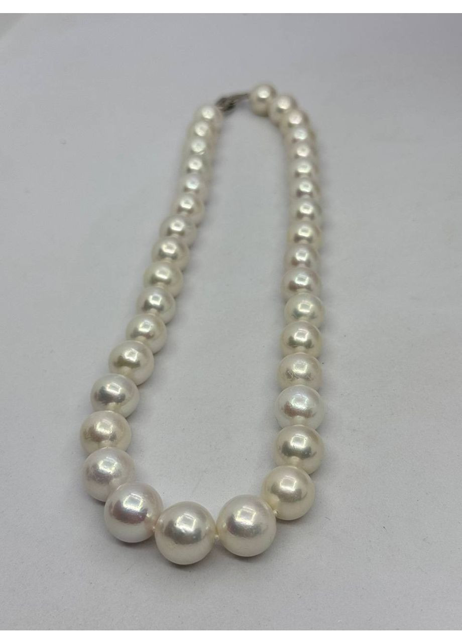 Ожерелье из жемчуга 11-13 мм 42 см Белый No Brand (363829994)