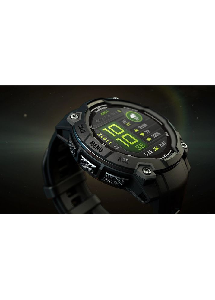 Смарт-годинник Instinct 3 Amoled (50 мм) Black with Charcoal Band (010-03020-00) Garmin (324021845)