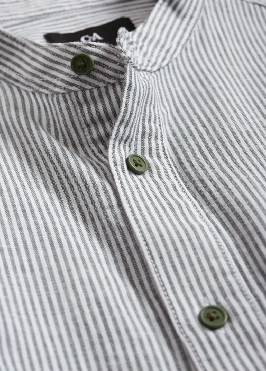 Зеленая повседневный рубашка в полоску C&A