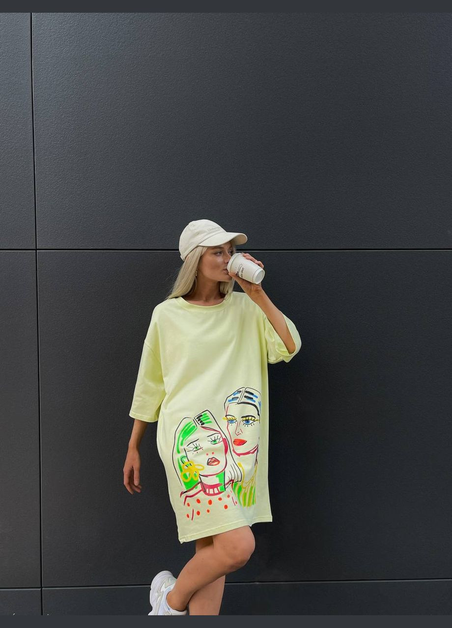 Женская футболка с принтом. No Brand - (325833821)