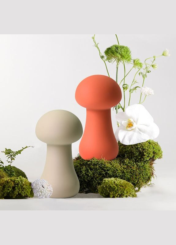 Вібратор для клітора у формі грибочка Velvet Lure Коричневий Sweet Em (298052151)