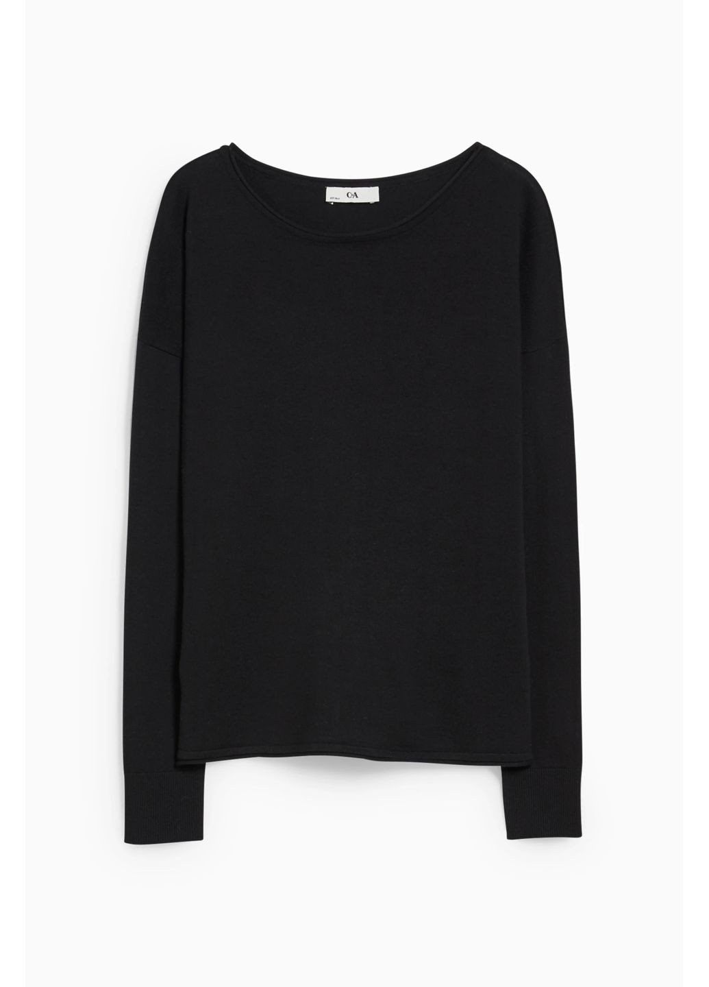 Чорний демісезонний светр з бавовни C&A