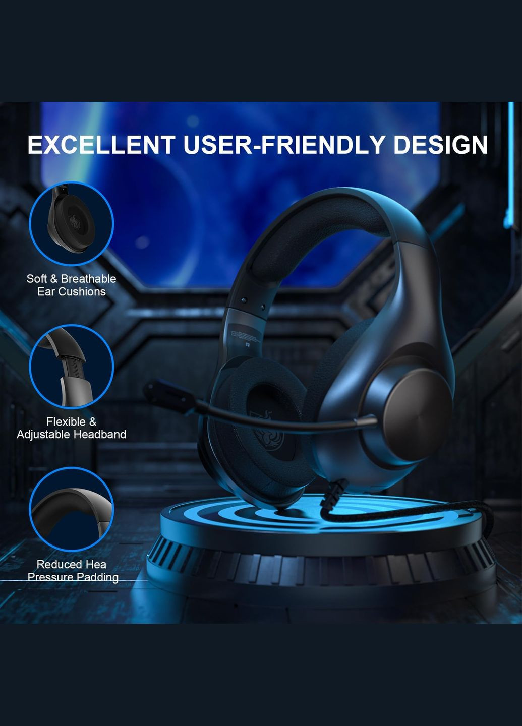 Ігрові навушники Each H-7 з мікрофоном ( ) Kotion Each (315435708)