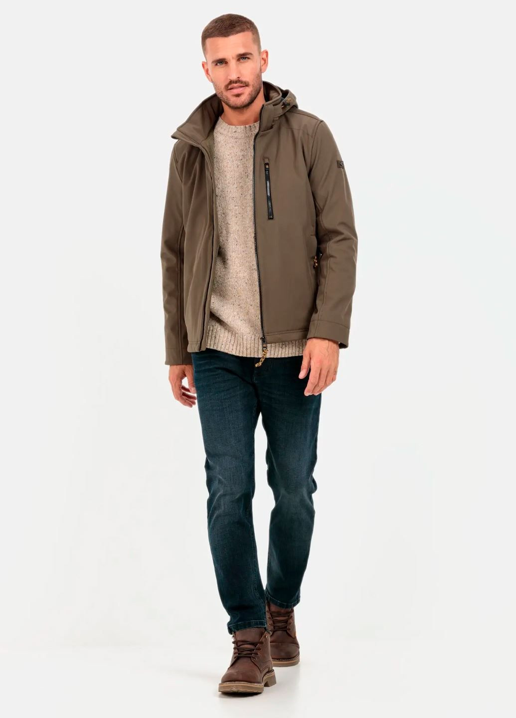 Темно-синие демисезонные зауженные мужские темно-синие джинсы tapered fit 488315-2D42-48 Camel Active