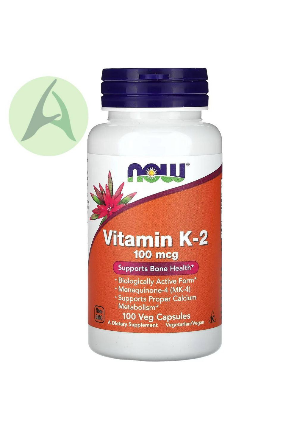 Витамин K2, 100 мкг, 100 капсул Now Foods (361858869)