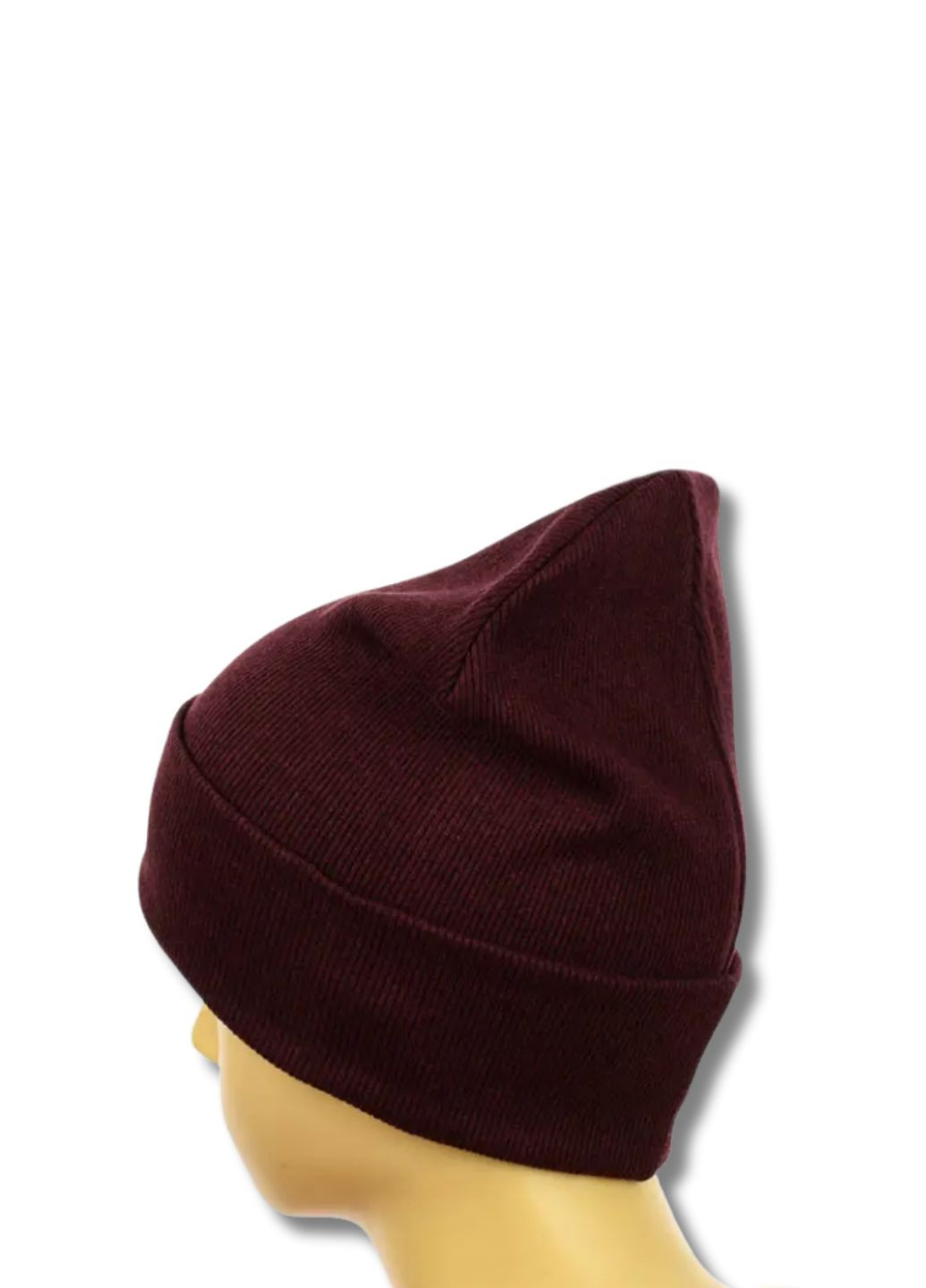 Молодіжна двошарова шапка біні - Рубчик No Brand Шапка біні Рубчик (339768283)