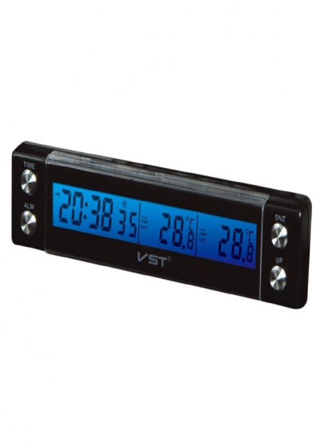 Автомобильные часы 7036 с термометром VST (282927856)