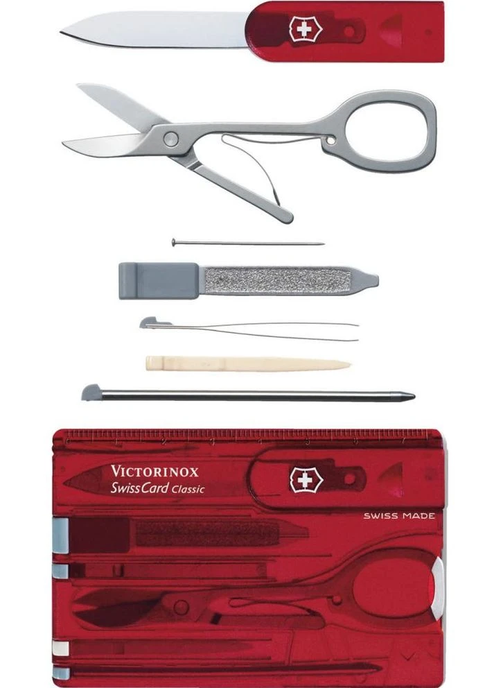 Ніж SwissCard Transparent Red (0.7100.T) Victorinox (395828756)