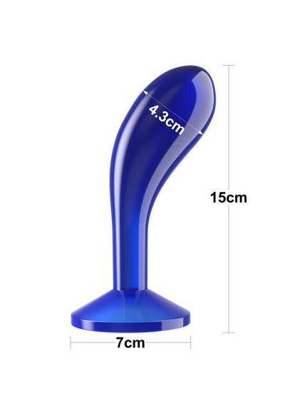 Анальний корок — Flawless Clear Prostate Plug 6" Blue Drive Lovetoy (322183741)
