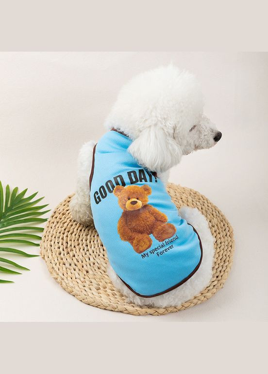 Майка для котів Pet Style "Good Day" Блакитна S No Brand (323231811)