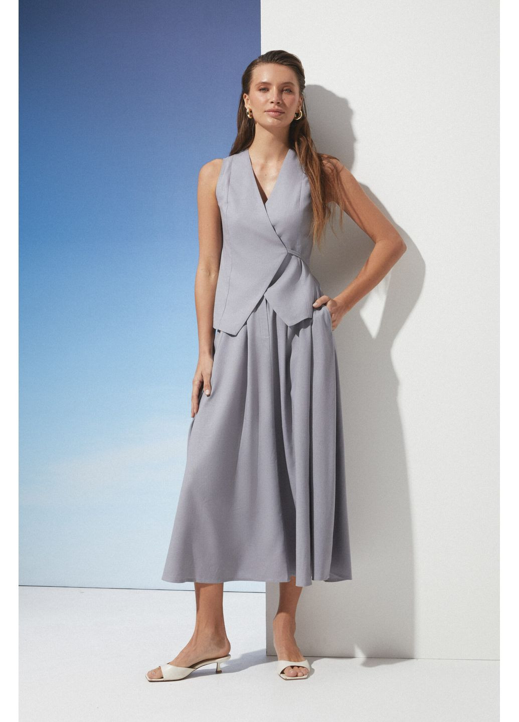 Серая юбка 2275.6315 Seventeen