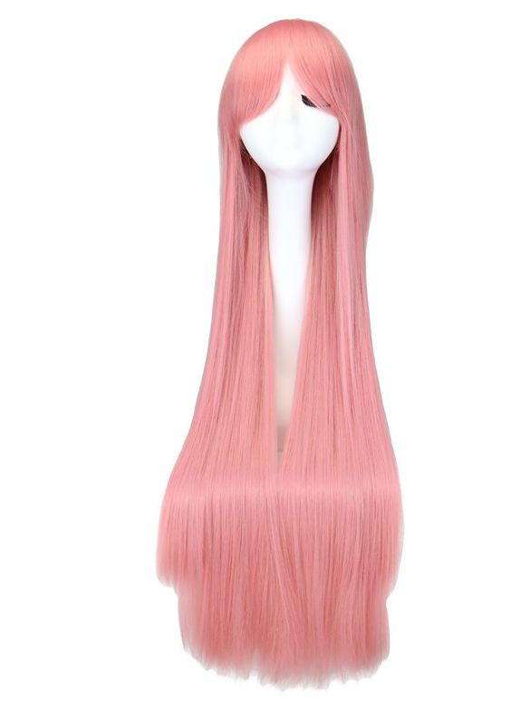 Перука рожева довга 100 см No Brand (355802229)