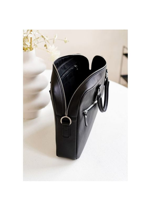 Кожаная сумка через плечо женская Briefcase 2.0 Черный The Wings (302007456)