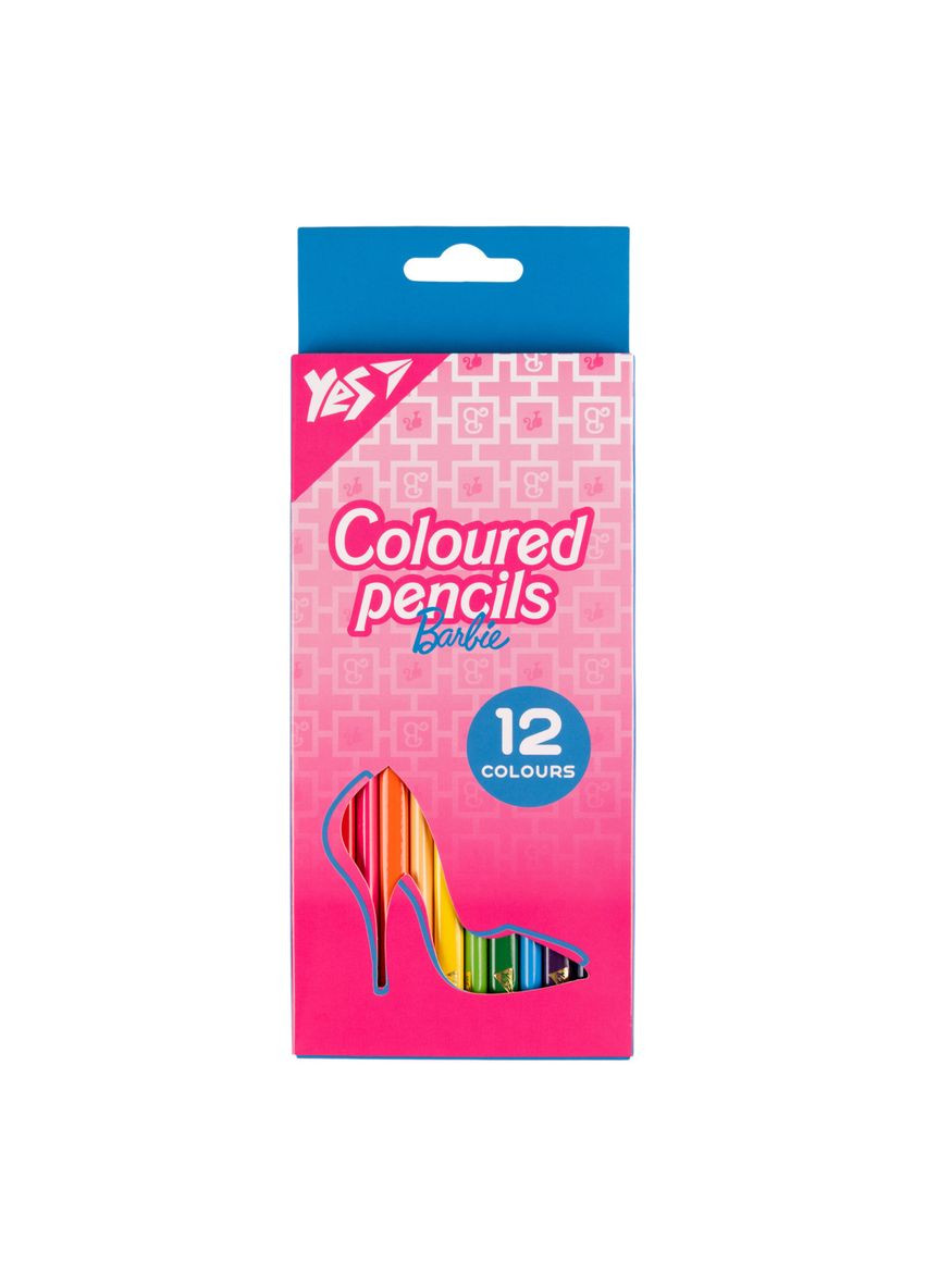Набор цветных карандашей Barbie 290719 12 цветов Yes (364492216)