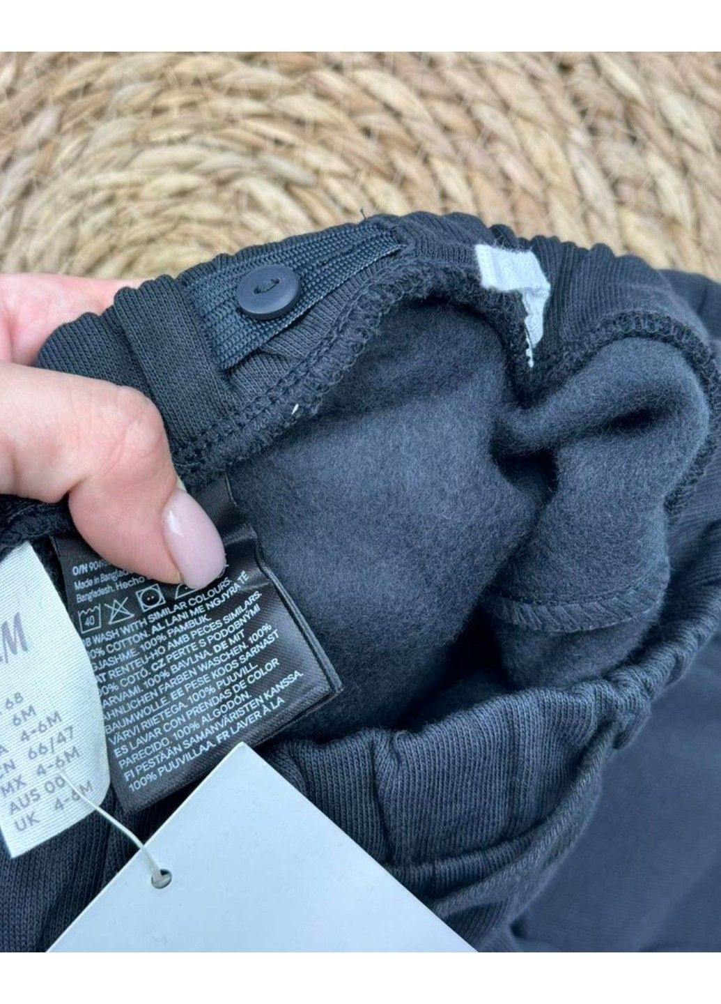 Черные демисезонные брюки H&M