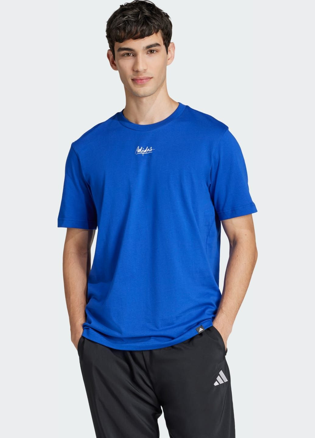 Синя футболка lounge still life lemons graphic adidas