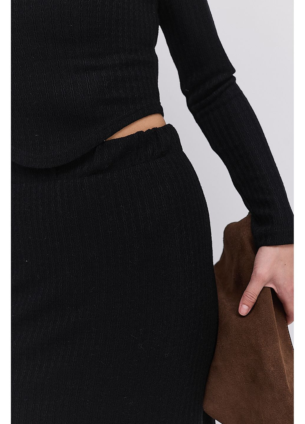 Трикотажний костюм з довгою спідницею та укороченою кофтою розмір Arjen (373682148)