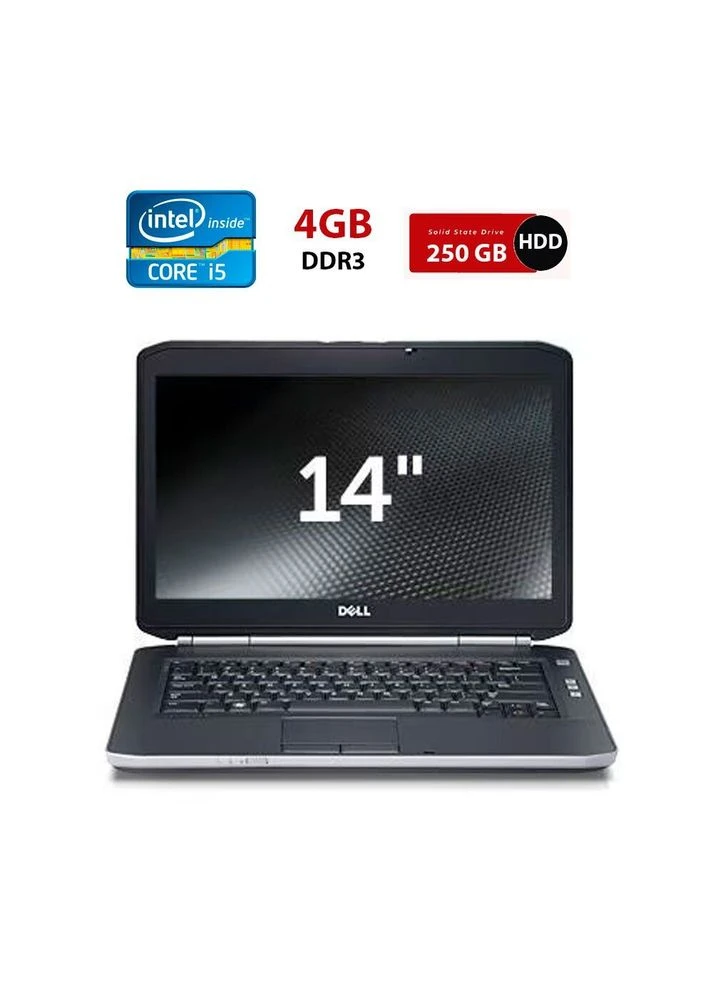 Ноутбук Latitude E5420 / 14" (1600x900) TN / Intel Core i5-2520M (2 (4) ядра по 2.5 -3.2 GHz) / 4 GB DDR3 / 250 GB HDD / Intel Dell (398144300)