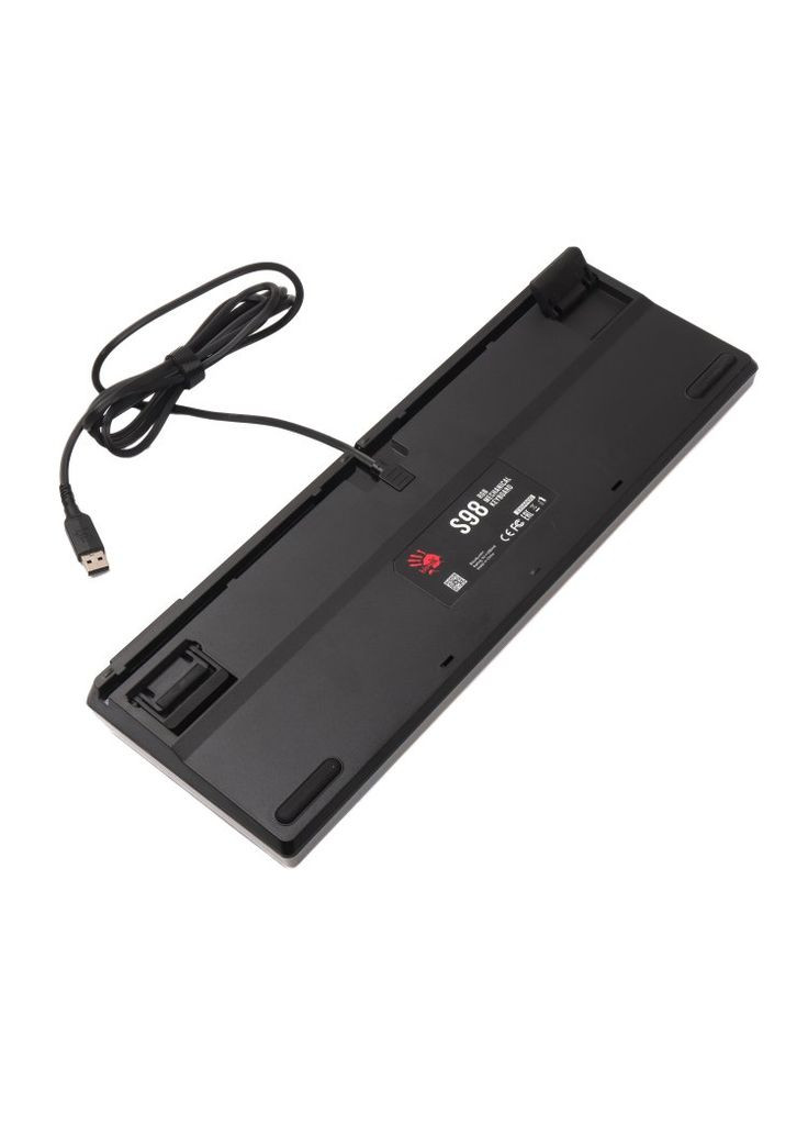 Механічна клавіатура Bloody S98 (Sports Lime), BLMS Red Switch, RGB підсвічування клавіш, USB, чорно-жовтий A4Tech (333824886)