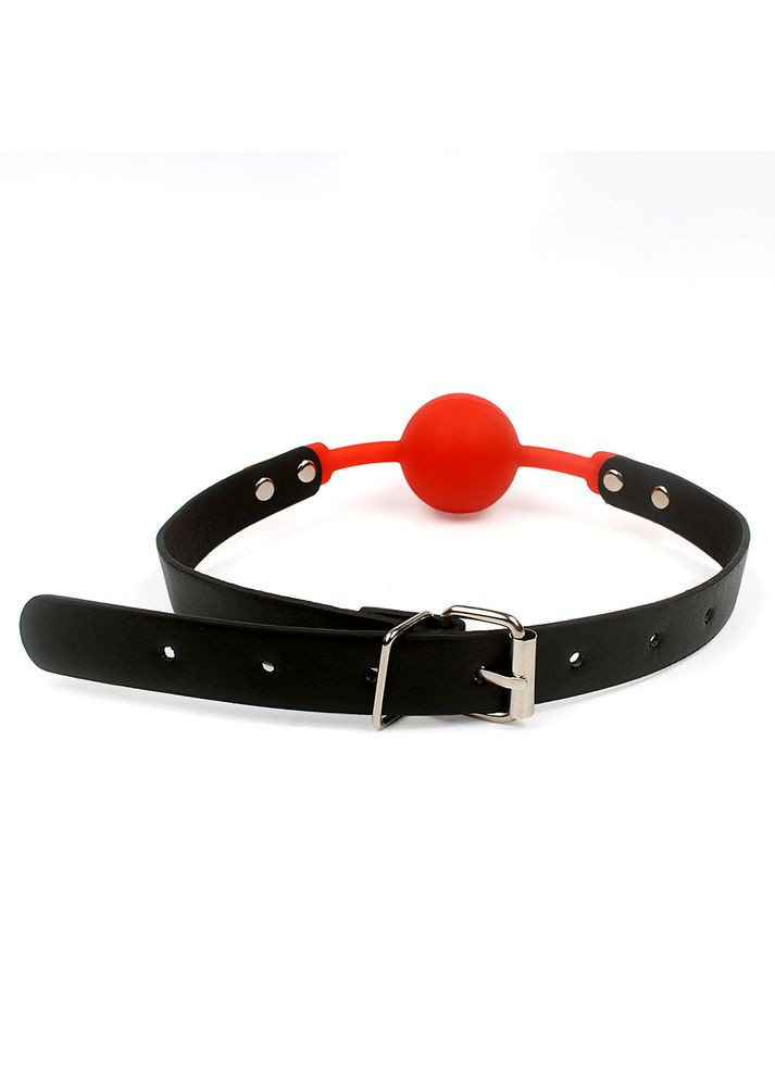 Кляп мягкий силиконовый шарик Silicon Ball gag с регулировкой размера по голове Roger (303882302)