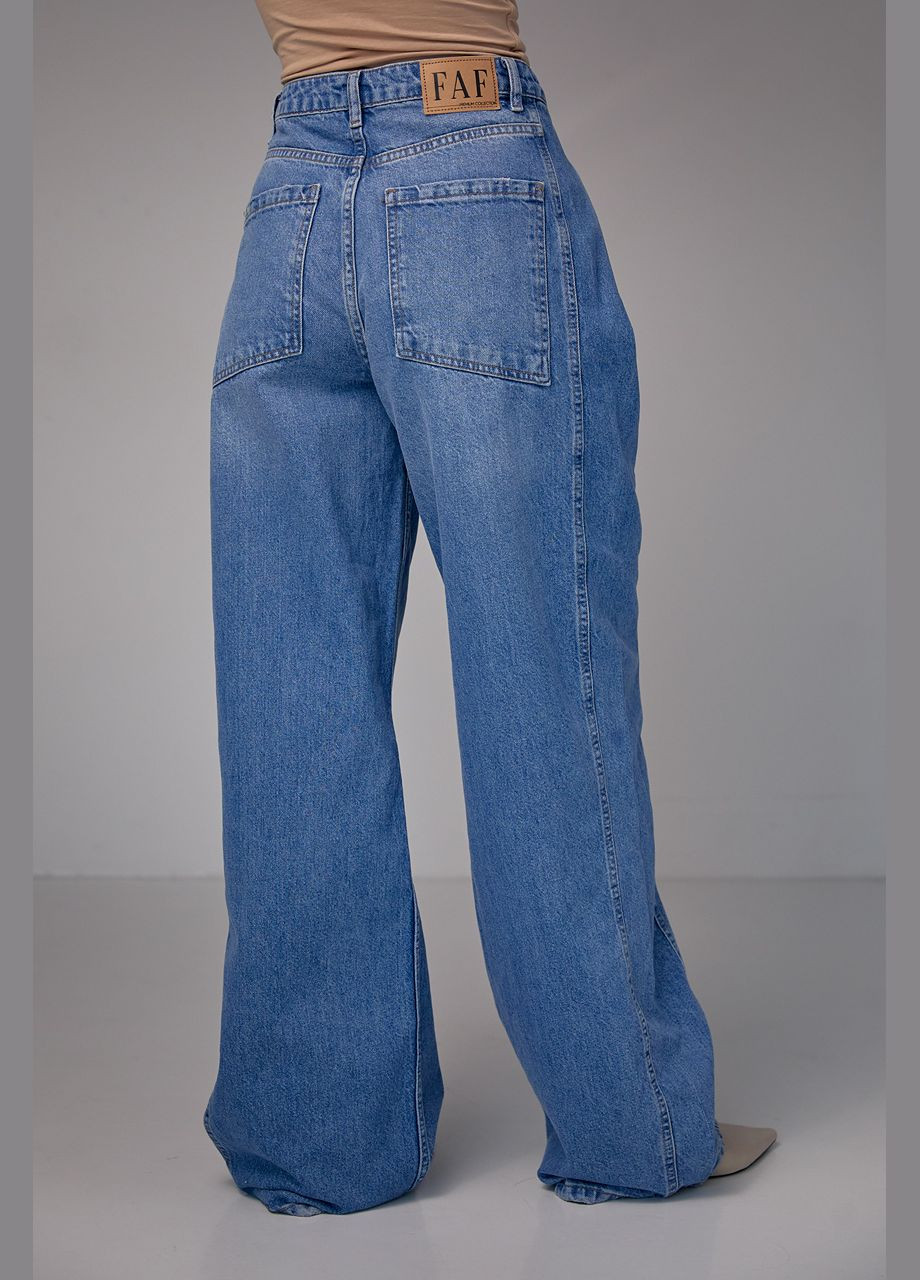 Женские широкие джинсы baggy Lurex - (279148337)