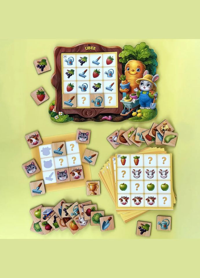 Детская настольная игра "Судоку" (ПСД297) PSD297, 70 фишек Ubumblebees (335977221)