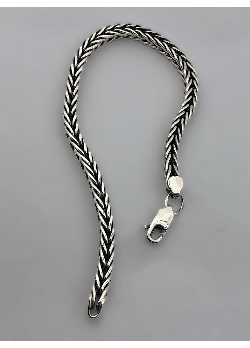 Чоловічий срібний браслет "Колосок" 19-23 DeLoS (349755451)