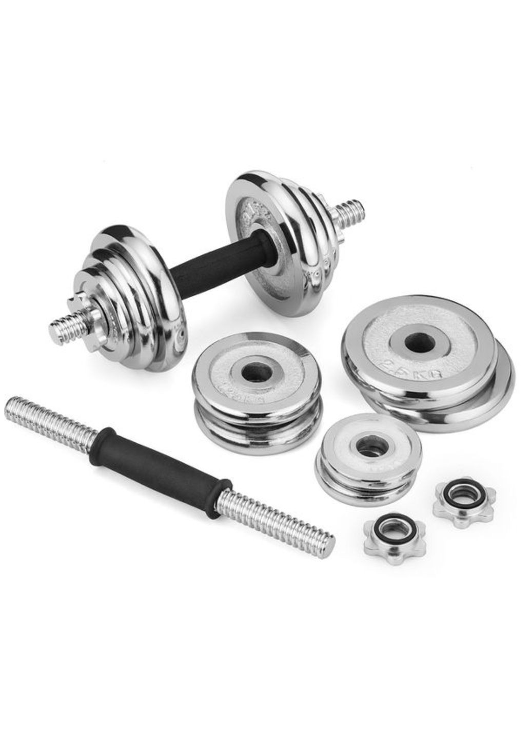 Набор гантели в кейсе хромированные 2х10кг Gymtek (303127093)