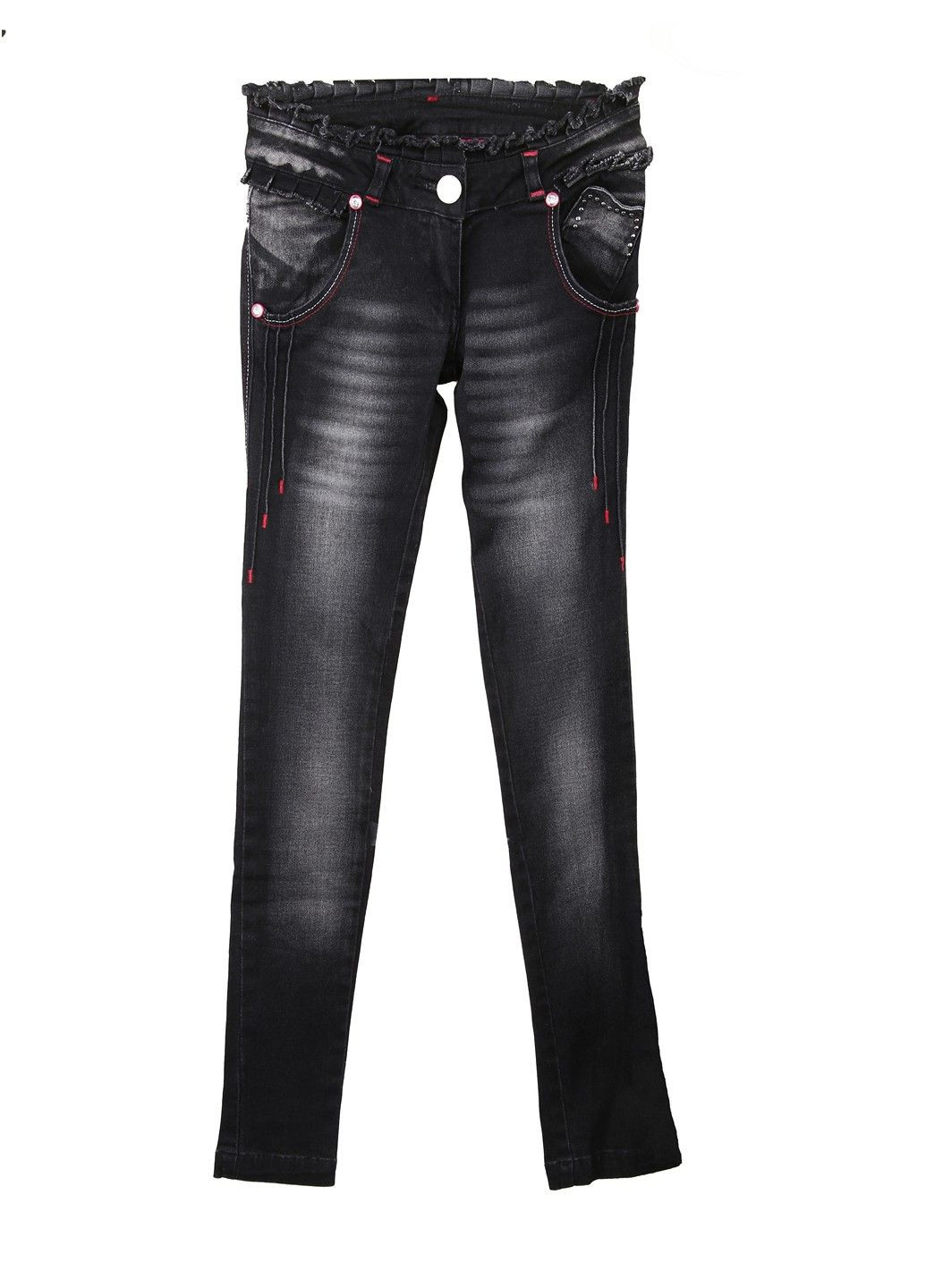 Темно-серые демисезонные джинсы Puledro