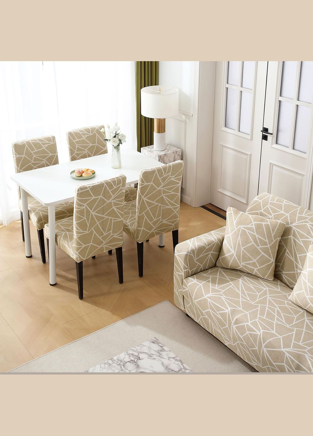 Чохол на стілець універсальний трикотажний 003 Love You (306459330)