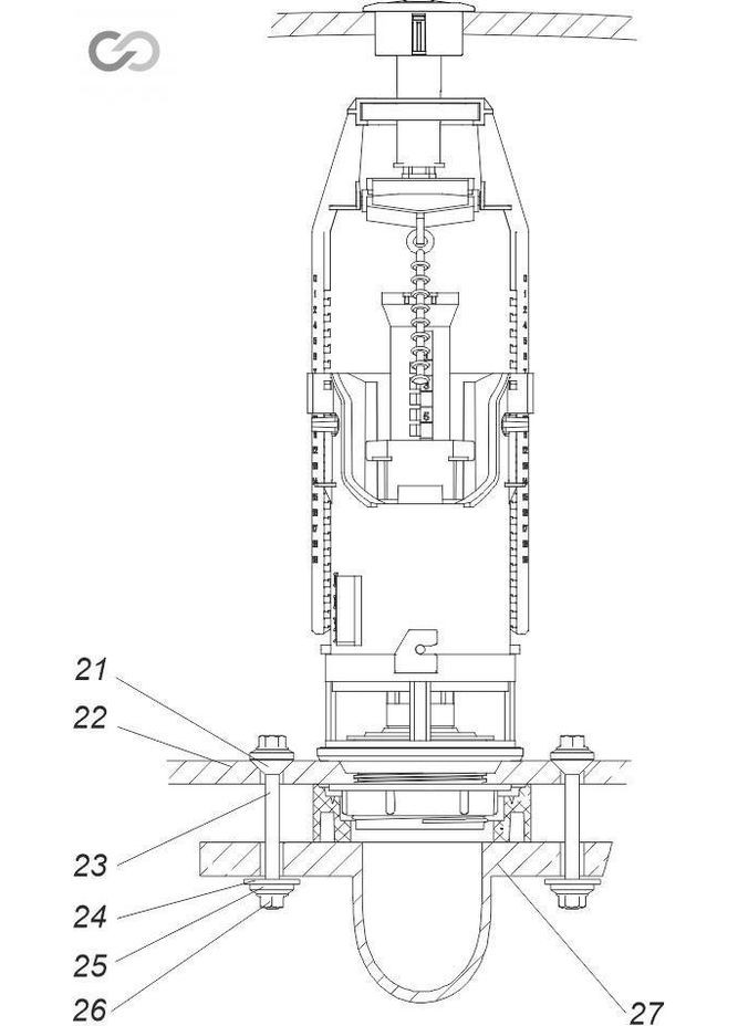 Арматура для сливных бачков АБк2-12 SoloPlast (340286123)