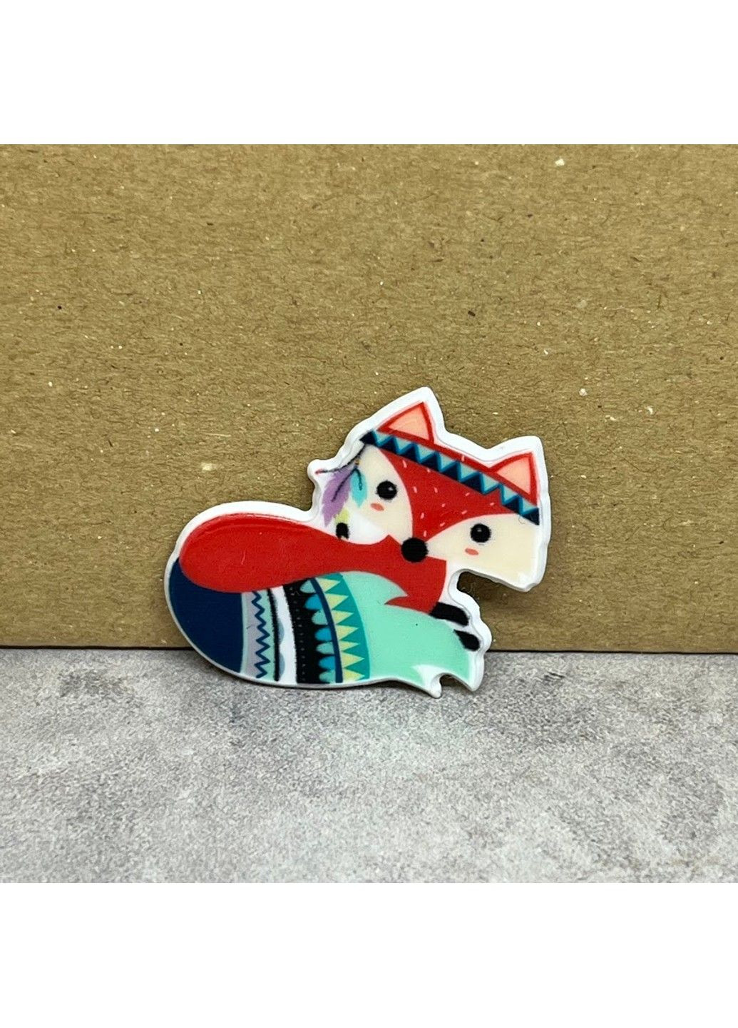 Серединка для бантов "Лисичка", 3,8 см, арт 09038, 1 шт No Brand (339102137)