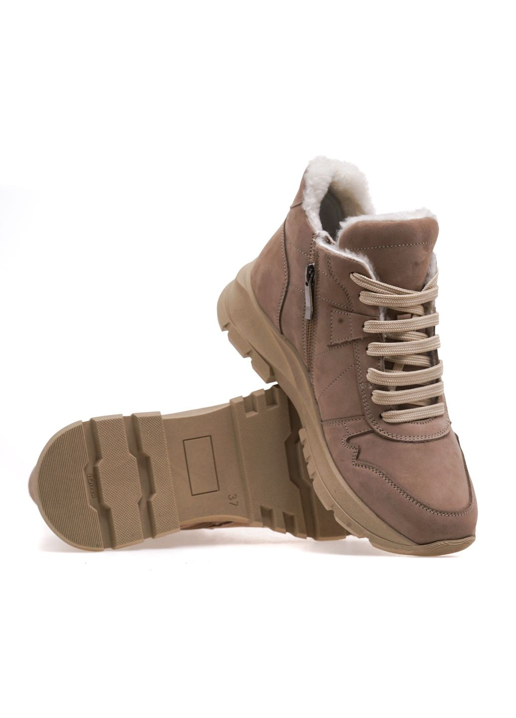 Зимние ботинки женские 8639-75-st/beige nubuk Goodboots