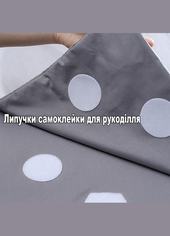 Липучки двосторонні для творчості круглі самоклеючі 15 мм 500 пар білі No Brand (334884013)