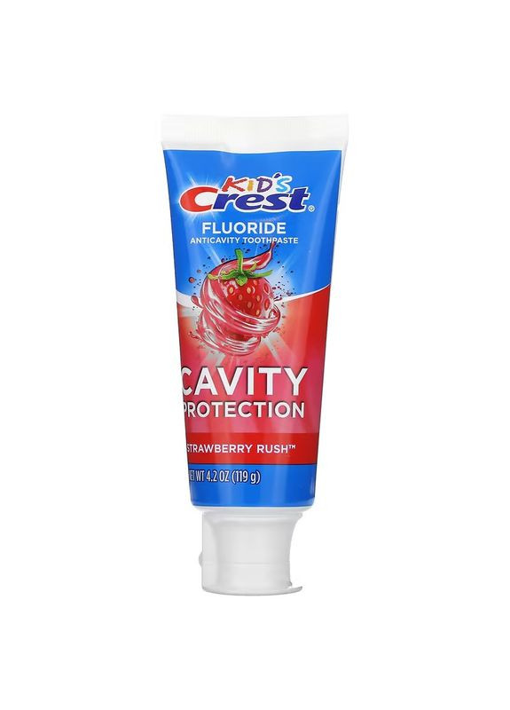 Зубна паста Kids Fluoride Anticavity Toothpaste, For Ages 2+ 119g (Strawberry Rush) Crest (279619541)