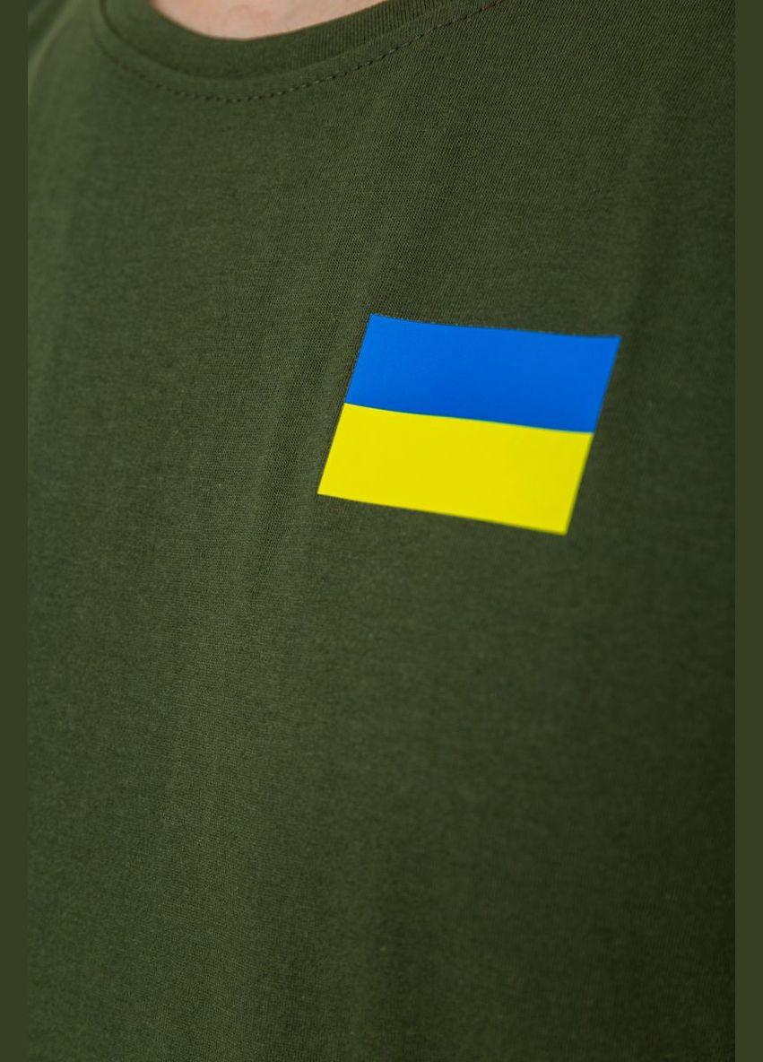 Хаки (оливковая) футболка мужская патриотическая Ager 226R040