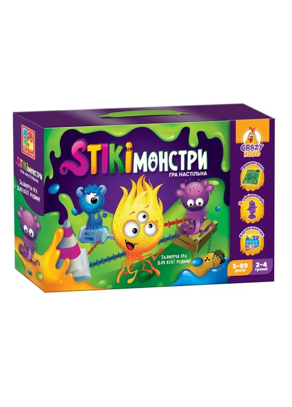 Оригинал! Настольная игра "Стикимонстры" VT8055-35 (укр) Vladi toys (397583844)