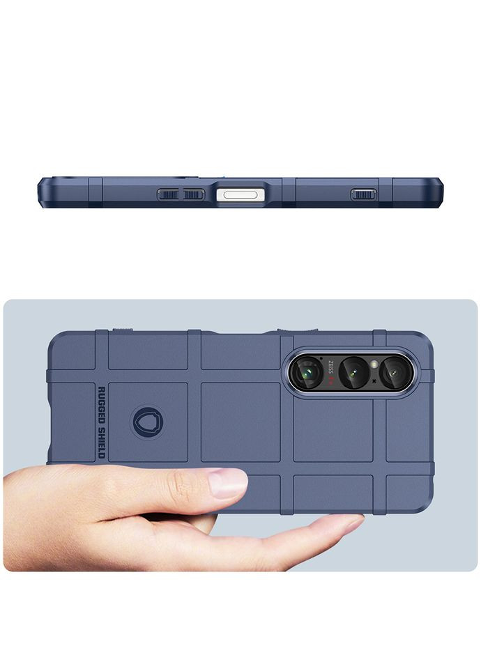 Чохол Rugged Shield для Sony Xperia 1 VI Navy Blue Lenuo (361902864)
