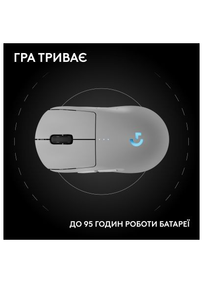 Мишка (910-007302) Logitech G Pro 2 Lightspeed Wireless White (366647908)