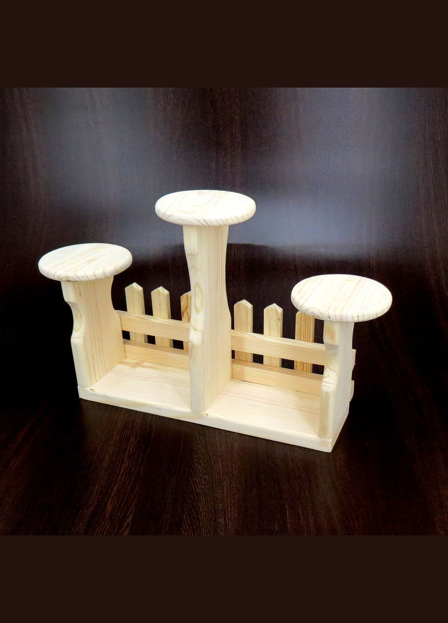 Підставка для квітів з дерева Тенеріфе бланже (ЦВП-002001) No Brand (328227901)