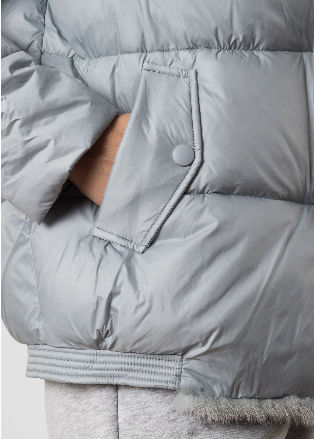 Блакитний зимній Пуховик Monte Cervino