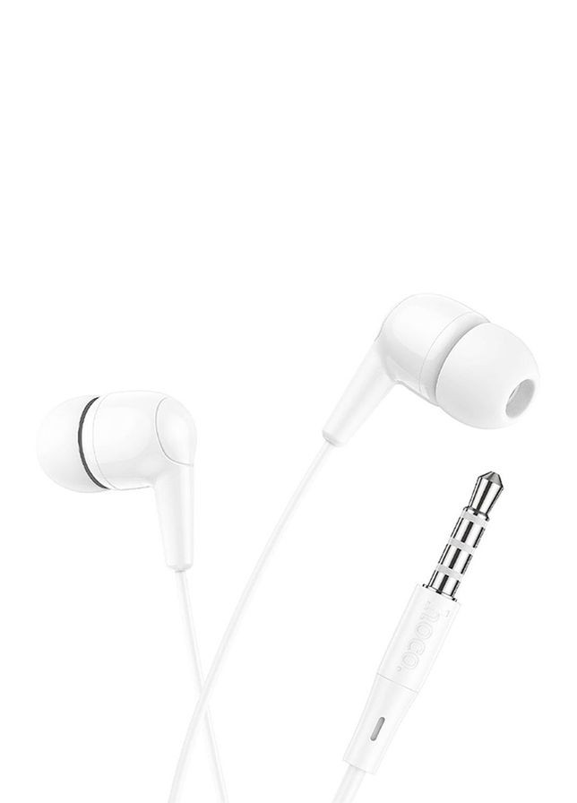 Навушники дротові вакуумні M97 з мікрофоном Jack 3.5 колір білий ЦБ-00208019 Hoco (278747678)