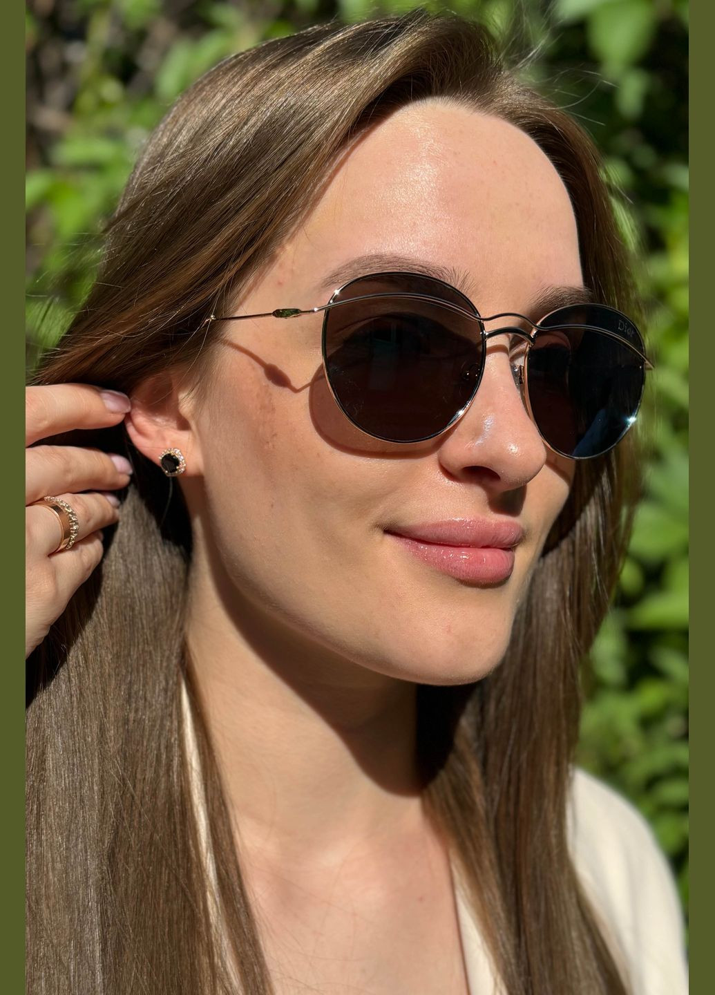 Окуляри жіночі золотистого кольору Let's Shop (299146973)