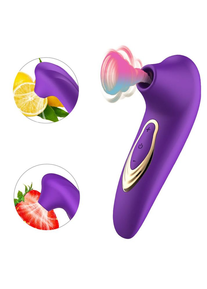 Вакуумный клиторальный вибратор для стимуляции клитора Violet фиолетовый STF (314860954)