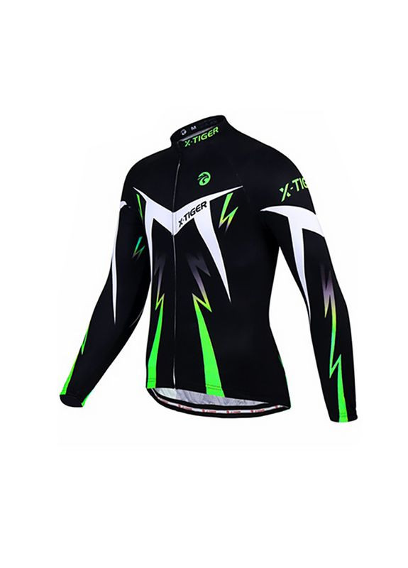 Джерсі вело X-Tiger XM-CY-013 Green S кофта з довгим рукавом 1 шт. Lesko (360505111)